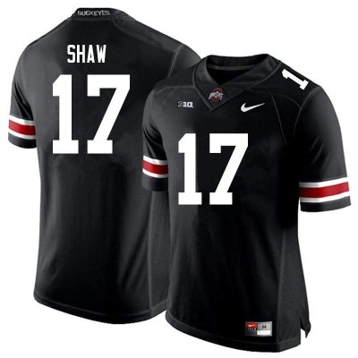 Men's Ohio State Buckeyes #17 Bryson Shaw Black Nike NCAA College Football Jersey Spring CEW5144DB